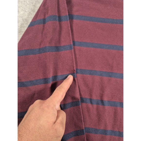 Polo Ralph Lauren Striped Rugby Long Sleeve Shirt Mens Large 90s Preppy - Picture 4 of 7